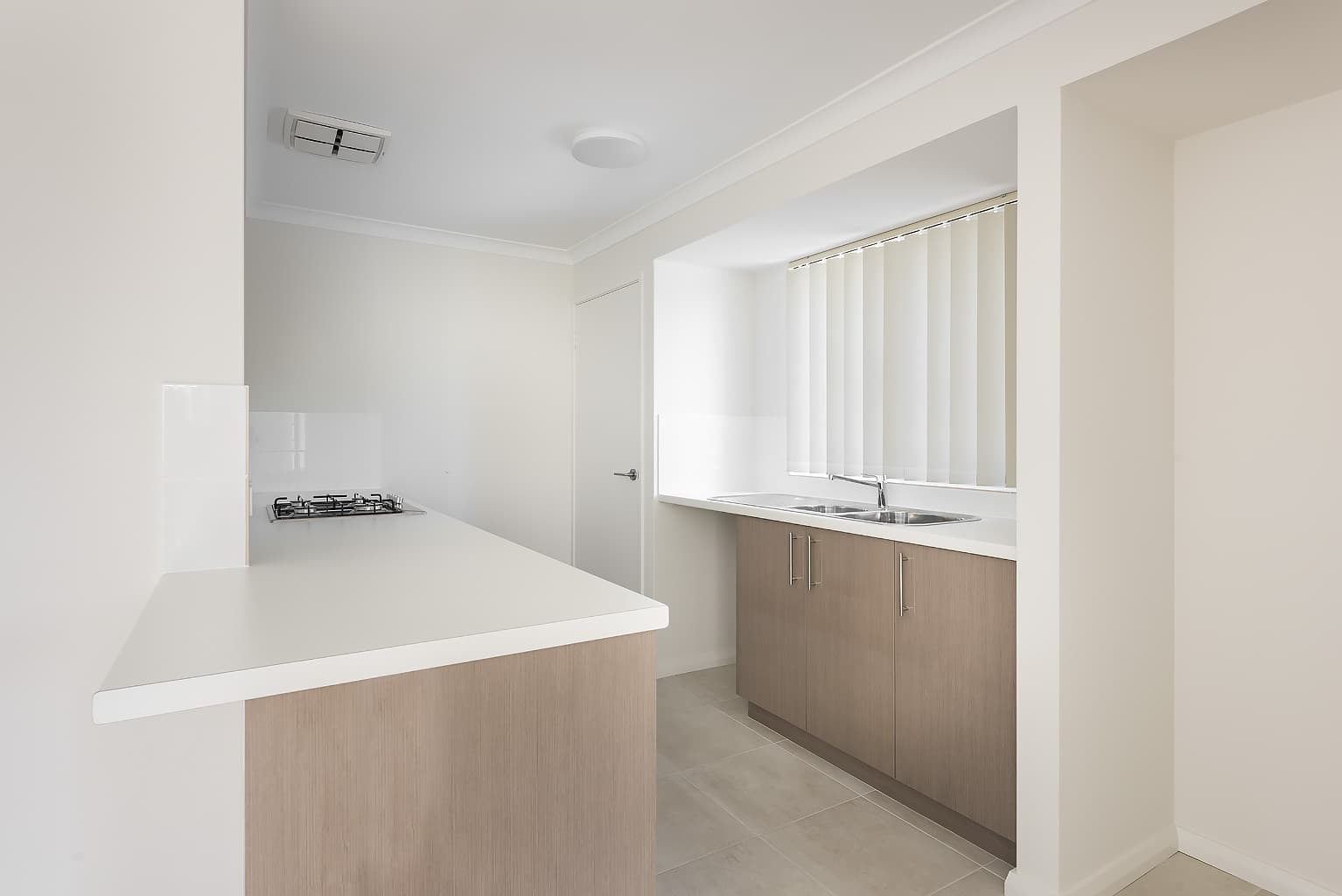 White Kitchen wood cabinets