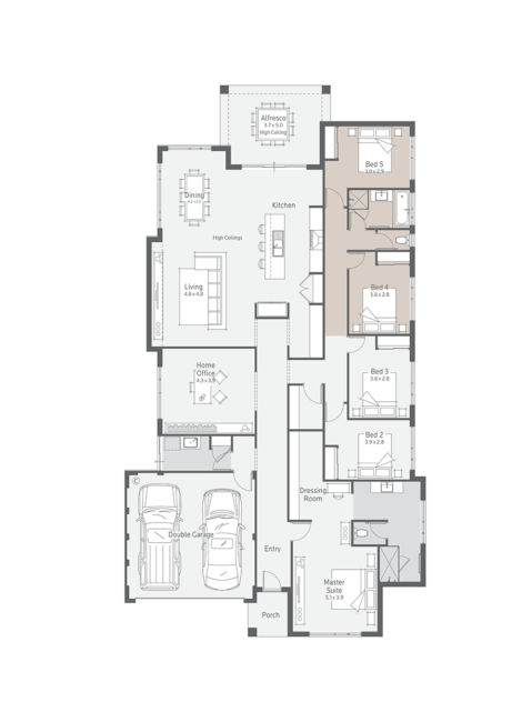 The Pacific 5 Bedroom House Design
